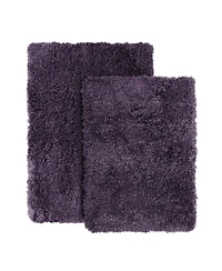 2 Piece Ultra Soft Non Slip Shaggy Bath Rug - Small & Medium