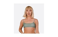 Oosc Women's Sahara Sage Lace up Crop Bikini Top