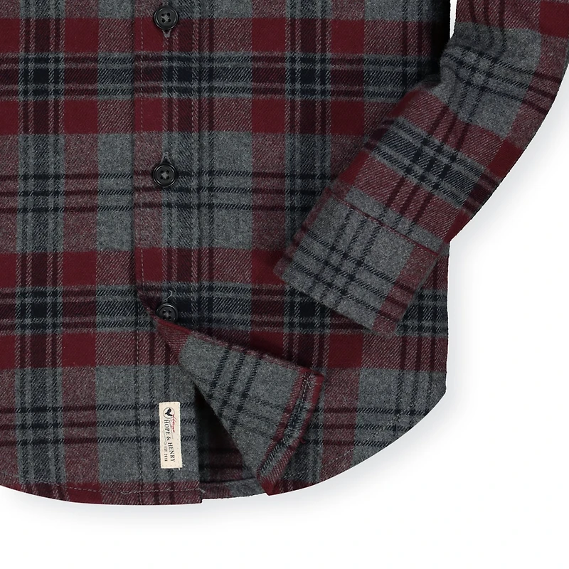 Hope & Henry Baby Boys Flannel Button Down Shirt