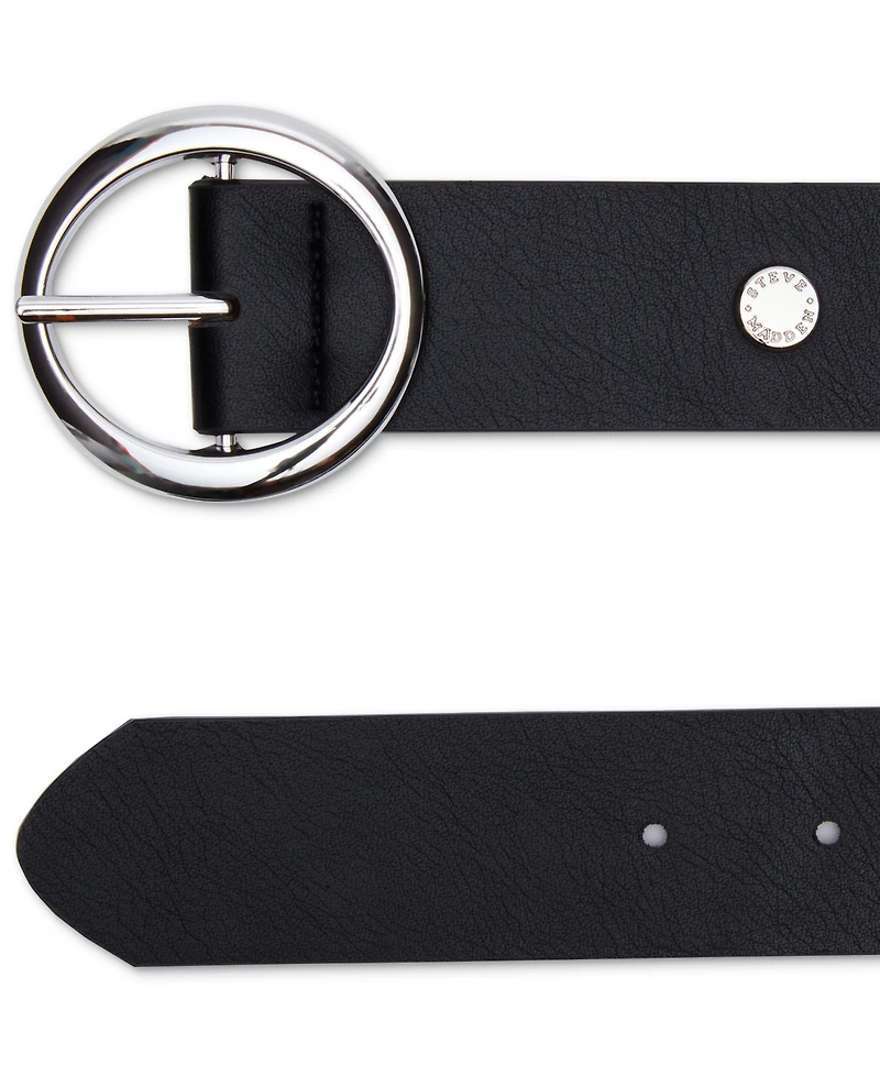 Steve Madden Women's Reversible Faux-Leather Belt