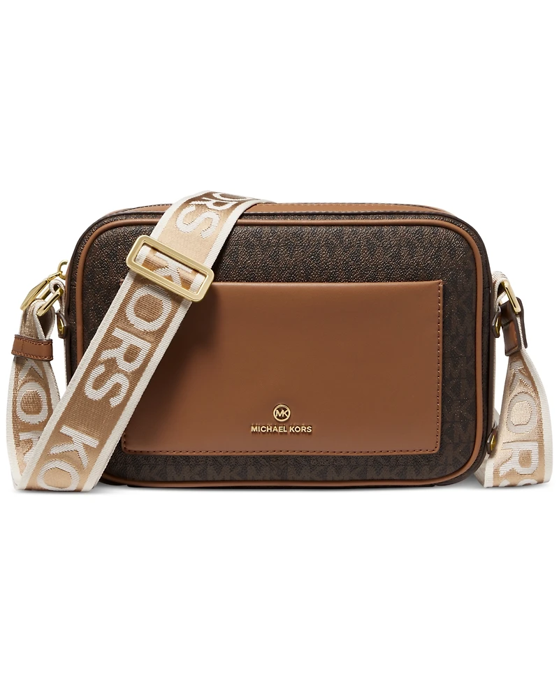 Michael Kors Signature Maeve Large East West Pocket Crossbody