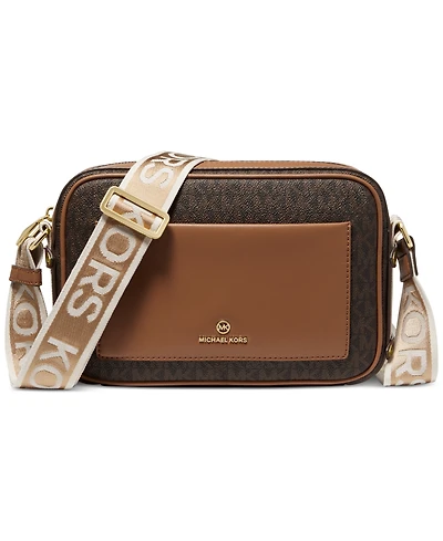 Michael Kors Signature Maeve Large East West Pocket Crossbody