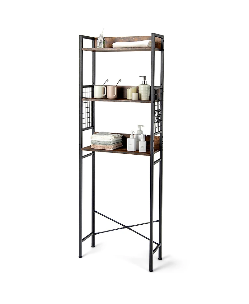 Costway 3-Tier Over-The-Toilet Storage Rack Bathroom Organizer Space Saver