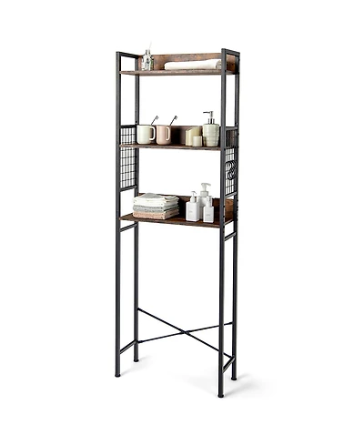 Costway 3-Tier Over-The-Toilet Storage Rack Bathroom Organizer Space Saver