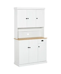 Homcom 71" Kitchen Pantry Storage Cabinet with Storage,