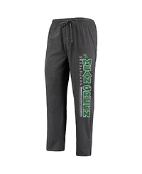 Men's Concepts Sport Heathered Charcoal, Kelly Green North Texas Mean Meter T-shirt and Pants Sleep Set