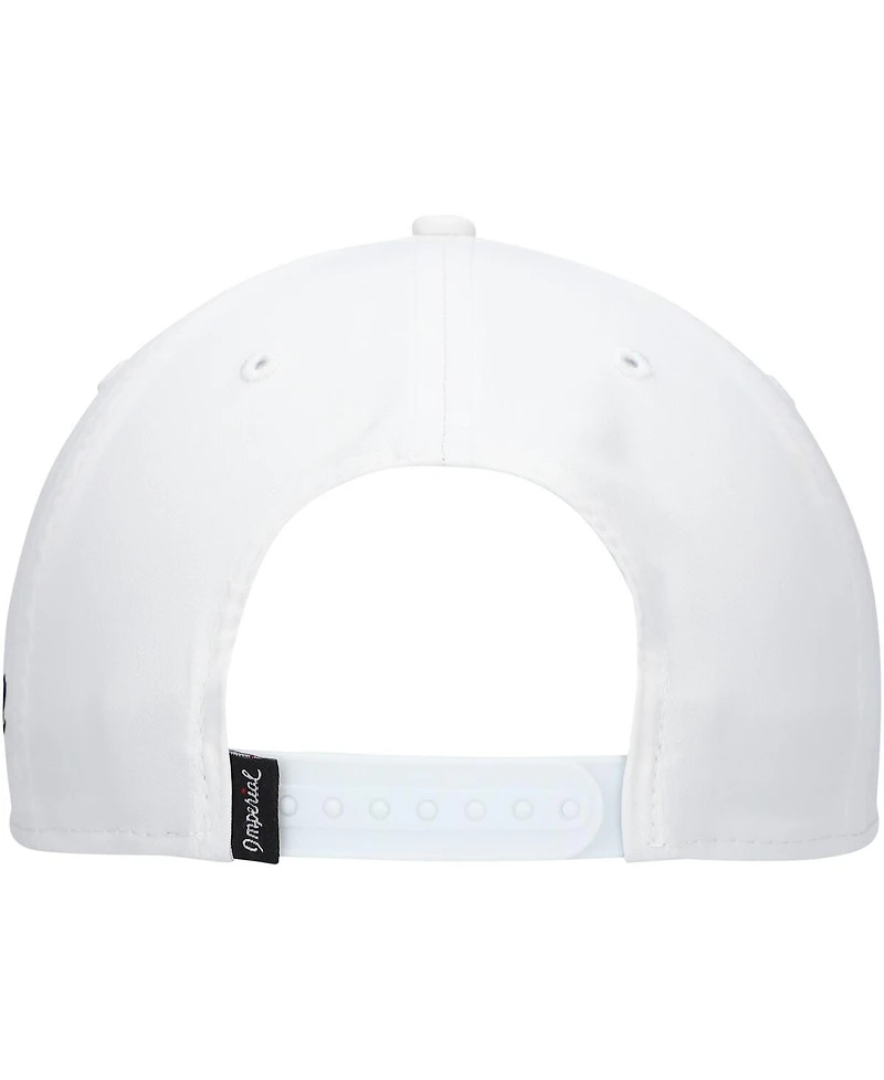 Men's Barstool Golf White 3M Open Rope Snapback Hat