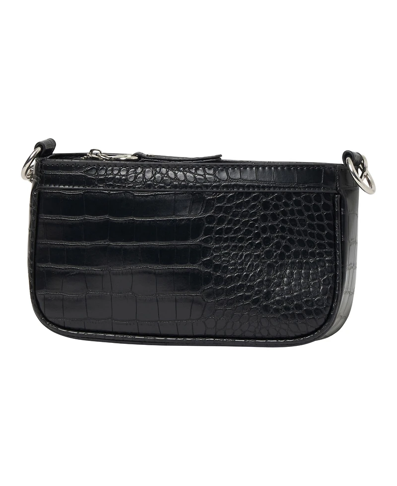 Urban Originals A Little Crazy Croc-effect Faux Leather Crossbody Bag