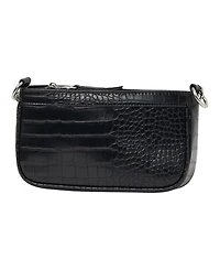 Urban Originals A Little Crazy Croc-effect Faux Leather Crossbody Bag