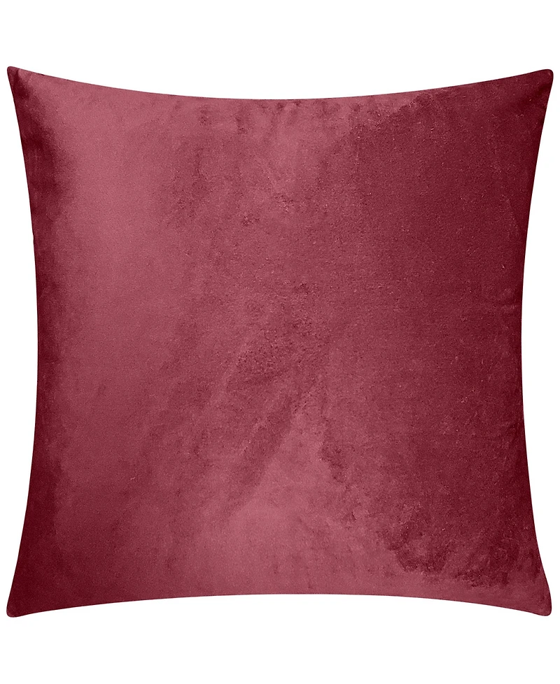 Edie@Home Snowflakes Velvet Foil Print Holiday Decorative Pillow, 18" x 18"