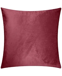Edie@Home Snowflakes Velvet Foil Print Holiday Decorative Pillow, 18" x 18"