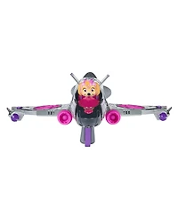 Paw Patrol- The Mighty Movie, Converting Rescue Jet with Skye Mighty Pups Action Figure, Lights and Sounds, Kids Toys for Boys Girls 3 Plus