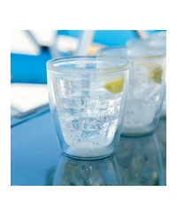 Tervis Clear & Colorful Tabletop 12oz Made in Usa Double Walled Insulated Tumbler Travel Cup Keeps Drinks Cold & Hot, 12oz - 4pk, Clear