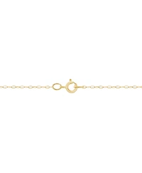 Italian Gold Polished Cornicello Horn 18" Necklace in 10k Gold