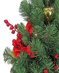 National Tree Company, 36" Christmas Vienna Waltz Decorated Table Top Tree in Pot