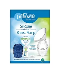 Dr. Browns Baby Dr. Brown's Silicone One-Piece Breast Pump, 4oz Bottle, Milk Catcher & Travel Bag