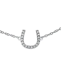 Bling Jewelry Delicate Pave Cz Horseshoe Anklet Ankle Bracelet Gold Plated Sterling Silver 9-10"