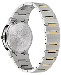 Versace Women's Swiss Greca Logo Two-Tone Stainless Steel Bracelet Watch 38mm