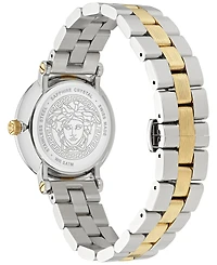 Versace Women's Swiss Greca Flourish Two-Tone Stainless Steel Bracelet Watch 35mm