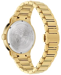 Versace Men's Swiss Medusa Infinite Gold Ion Plated Stainless Steel Bracelet Watch 47mm