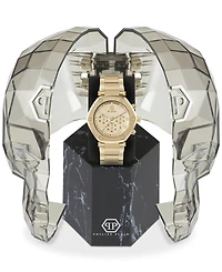 Philipp Plein Men's The Hexagon Chronograph Gold-Tone Stainless Steel Bracelet Watch 42mm