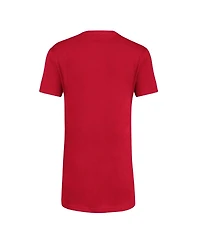 Big Boys adidas Scarlet Nebraska Huskers 2023 Sideline Locker Room Logo Fresh T-shirt