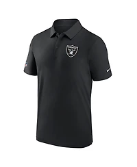 Men's Nike Black Las Vegas Raiders Sideline Coaches Performance Polo Shirt