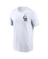 Men's Nike White Colorado Rockies Mile High Hometown T-shirt