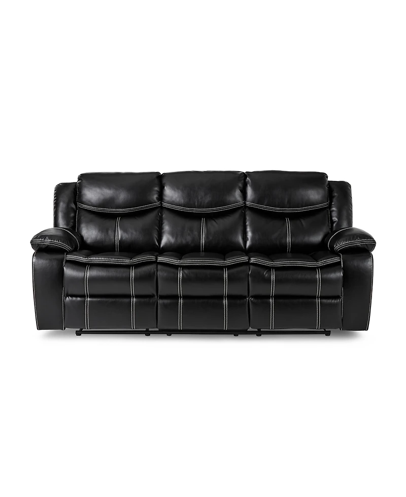 White Label Veloce 88" Double Glider Reclining Sofa