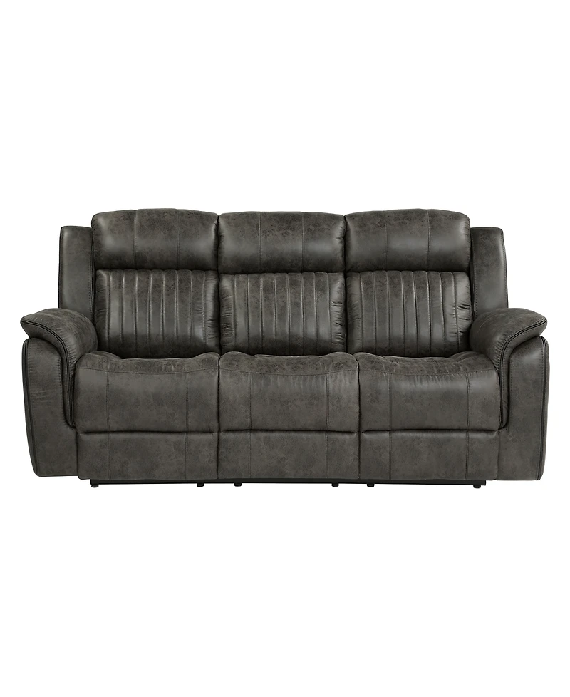 White Label Lola 84" Double reclining sofa