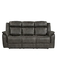 White Label Lola 84" Double reclining sofa
