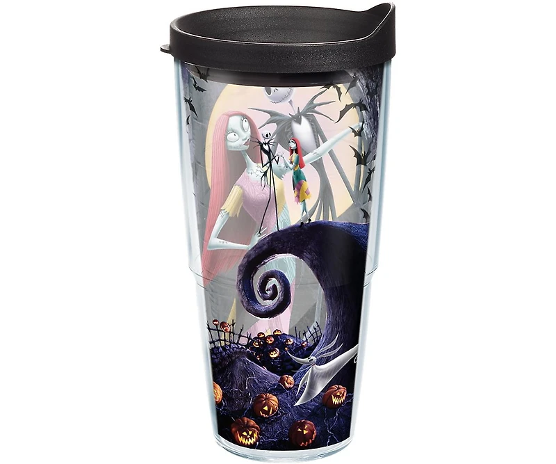 Tervis Disney Halloween Nightmare Before Christmas Jack and Sally Made in Usa Double Walled Insulated Tumbler Travel Cup Keeps Drinks Cold & Hot