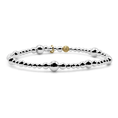 Bowood Lane 3mm, 4mm, 5mm & 6mm Sterling Silver Stretch Bracelet