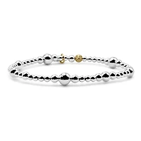 Bowood Lane 3mm, 4mm, 5mm & 6mm Sterling Silver Stretch Bracelet