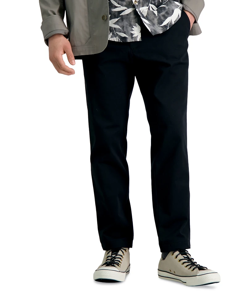 Haggar Men's Slim-Fit Life Khaki Comfort Pants