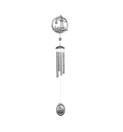 Fc Design 28" Long Pewter Lighthouse Wind Chime