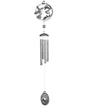 Fc Design 28" Long Hummingbird Pewter Wind Chime