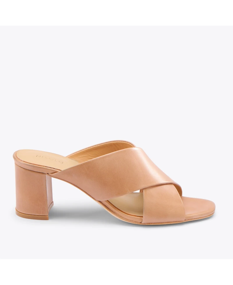 Women's Carina Cross Strap Mule Almond