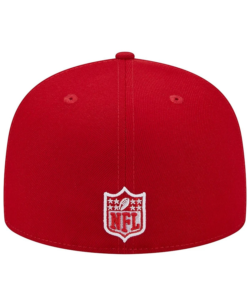 Men's New Era Scarlet Los Angeles Chargers Super Bowl Xxix Main Patch 59FIFTY Fitted Hat