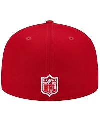 Men's New Era Scarlet Kansas City Chiefs Super Bowl Liv Main Patch 59FIFTY Fitted Hat