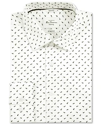 Ben Sherman Men's Slim-Fit Flower-Print Shirt