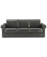 Elsher 85" Leather Sleeper Sofa, Created for Macy's