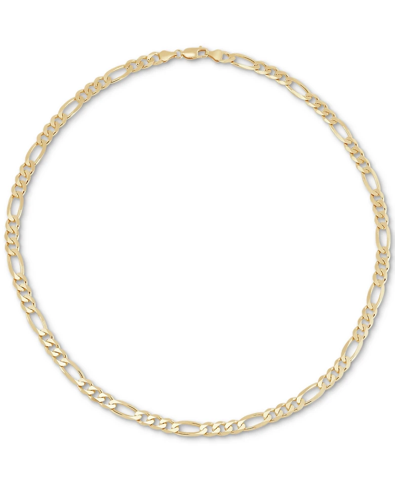 Figaro Link 22" Chain Necklace 18k Gold-Plated Sterling Silver or