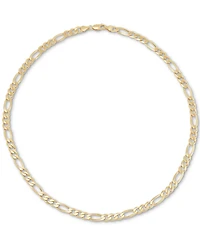 Figaro Link 22" Chain Necklace 18k Gold-Plated Sterling Silver or