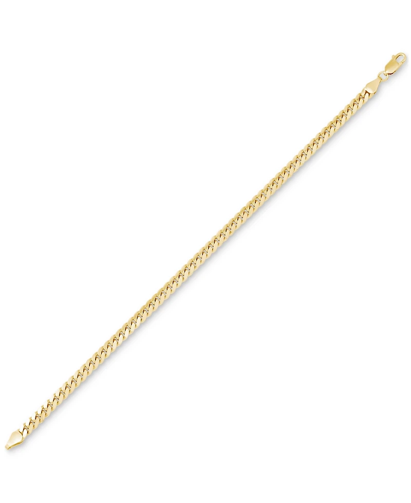 Men's Cuban Link Bracelet 18k Gold-plated Sterling Silver &