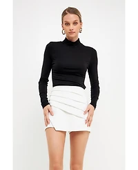 endless rose Women's Mock Neck Top