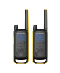 Motorola Solutions T475 35 mi. Two-Way Radio Black/Yellow 2-Pack w/ Accessories