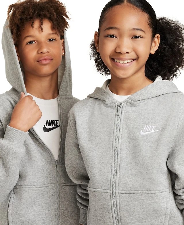 Nike Kids 7-20 Sportswear Club Fleece Full-Zip Hoodie
