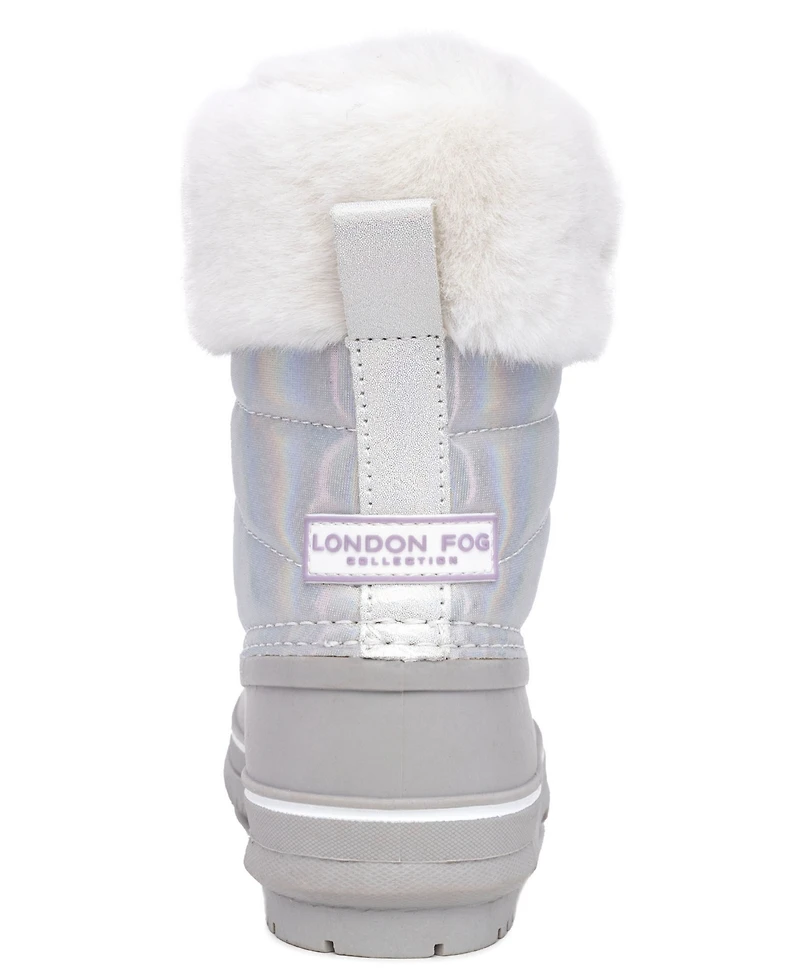 London Fog Little Girls Bridger Cold Weather Lace Up Boots