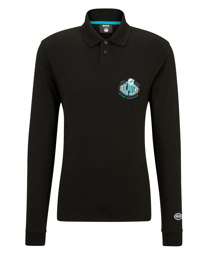 Boss by Hugo Men's x Nfl Long-Sleeved Polo Shirt